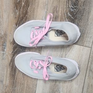 Vans grey/pink shoes size 7.5 Women or 6.0 Men